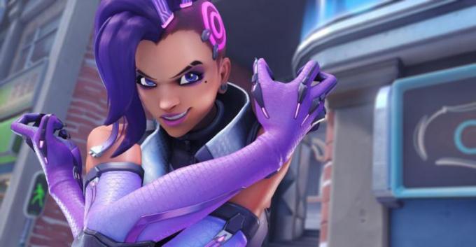 Sombra's nieuwe look in Overwatch 2.