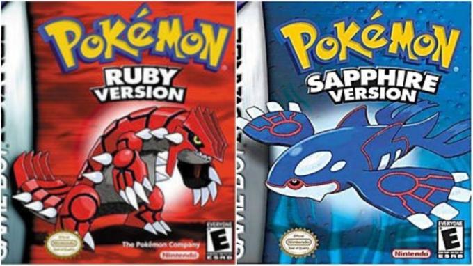 Pokmeon Ruby a Sapphire