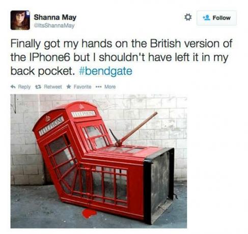 نكتة كشك الهاتف BendGate