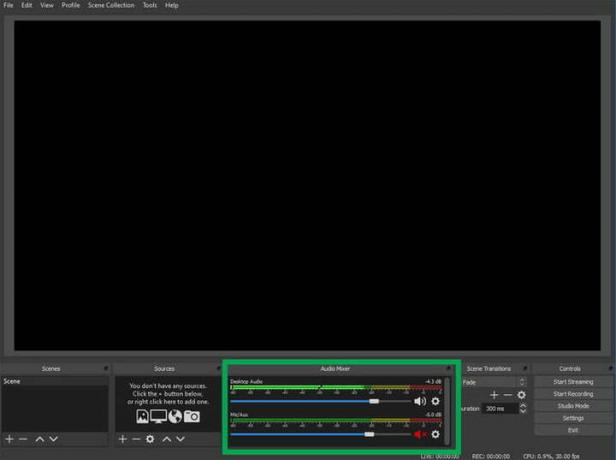 comment diffuser sur les paramètres audio twitch