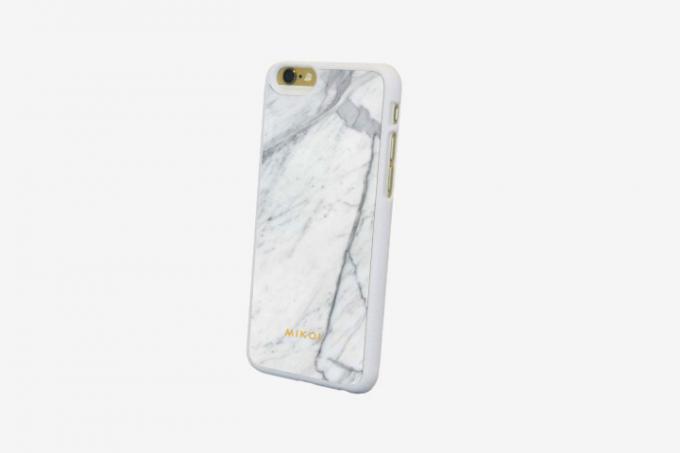 Capa em Mármore Branco Mikol Carrara para iPhone 8