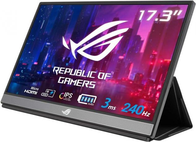 Asus ROG Strix XG17AHP ポータブル モニター。