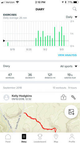 Capturas de tela do smartwatch de revisão do suunto 9 29484