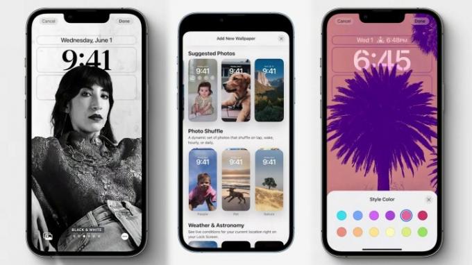 iOS 16 låsskärm nytt utseende.