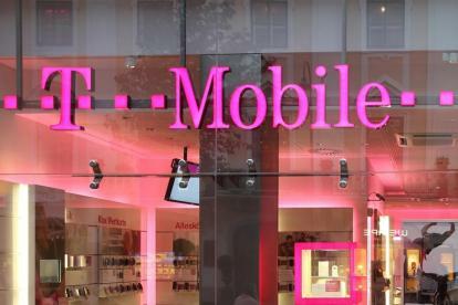 Egy T-Mobile üzlet.