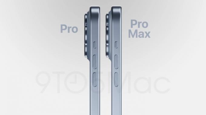 Comparação de colisão de câmera do iPhone 15 Pro e iPhone 15 Pro Max