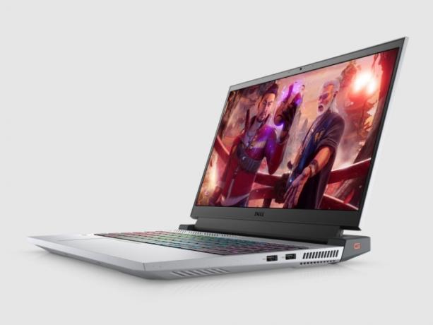 Laptopul de gaming Dell G15 Ryzen Edition cu Shadow Warrior 3 pe ecran.