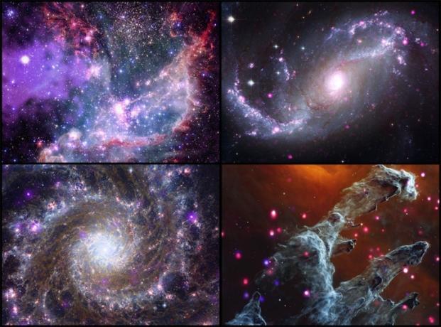 Verbluffende beelden combineren röntgengegevens van James Webb en Chandra