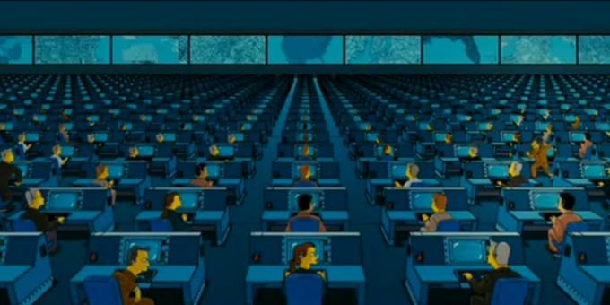 NSA, The Simpsons filminde The Simpsons hakkında casusluk yapıyor