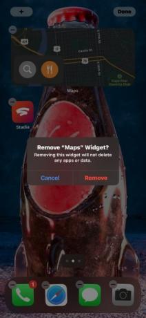 iOS 14 Remover tela inicial do widget