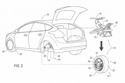 Ford'un tek tekerlekli bisiklet Ford Patent 2 işlevi de gören tuhaf arka tekerlek fikrine bir göz atın