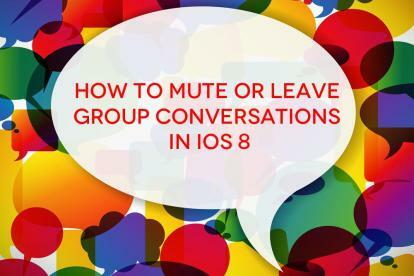 jak opustit nebo ztlumit skupinové chaty v iOS 8