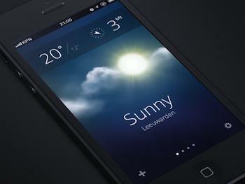 iOS 7 Wetterkonzept