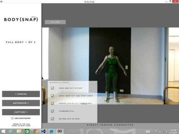 body labs vill skapa virtuell doppleganger snap app skärmdump 2
