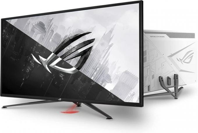 Produktbild des ASUS ROG Strix XG43UQ Gaming-Monitors.