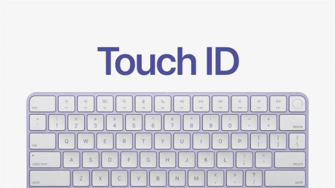 ID tipkovnice iMac na dotik