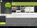 Lenovo IdeaTab S2109: capture d'écran de la revue Spotify Android 4.0, tablette de crème glacée