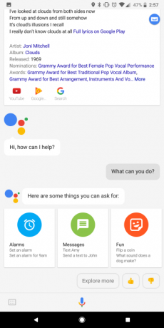 ekrany recenzji Google Pixel 2 XL OK Google