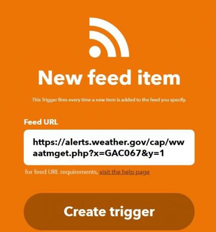 alertas meteorológicas uso más inteligente luces inteligentes ifttt rss feed