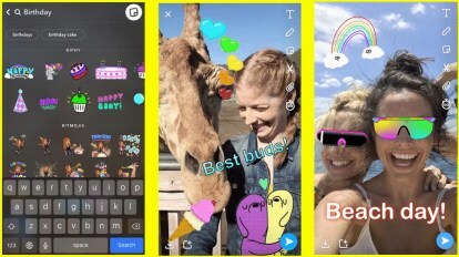 Snapchat-oppdatering betyr nesten uendelige klistremerker for historier