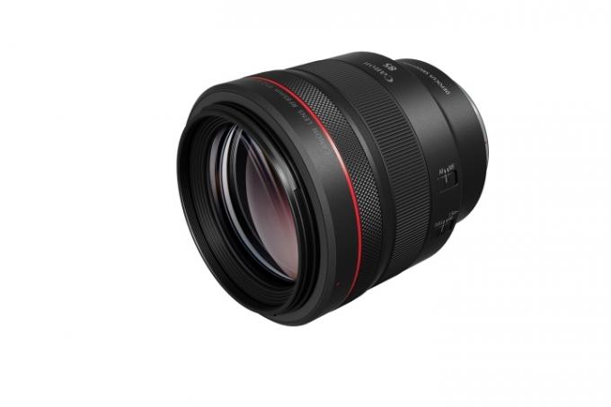 Canon RF 85mm f1.2L IS USM DS باللون الأبيض