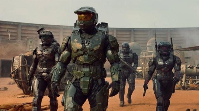 Soldados espartanos en Halo.