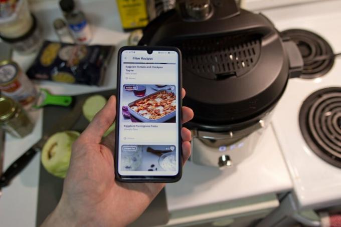 Instant Pot-appen kjører på smarttelefon.