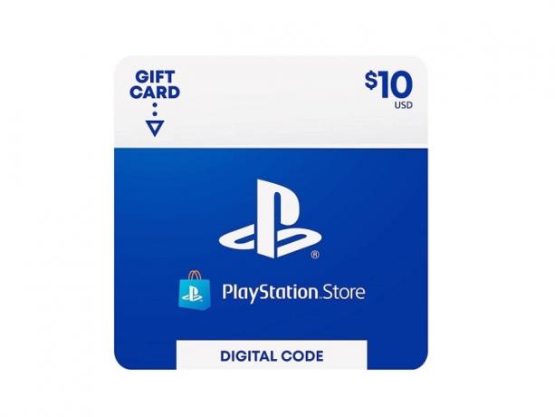 Eine PlayStation Store-Geschenkkarte für .