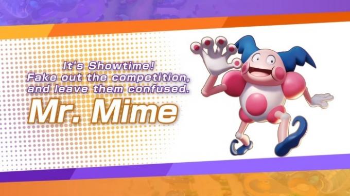 Mr. Mime Pokémon Unite infografik.