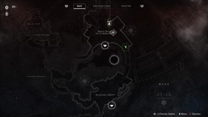 osud 2 warmind světová čára nulový průvodce paměťové fragmenty braytech 9 mapa