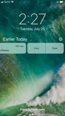 iOS 11-aviseringar