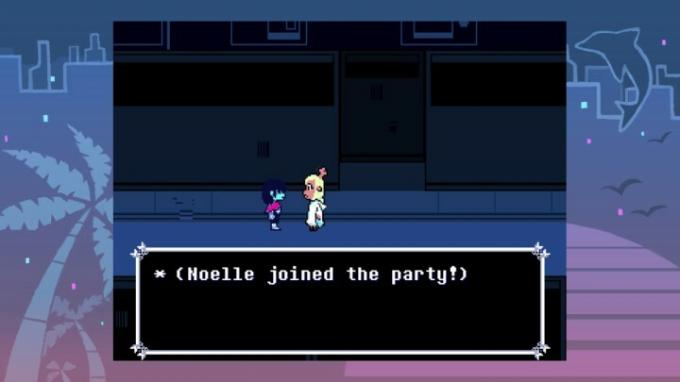 Noelle csatlakozik a bulihoz a Deltarune 2. fejezetében.