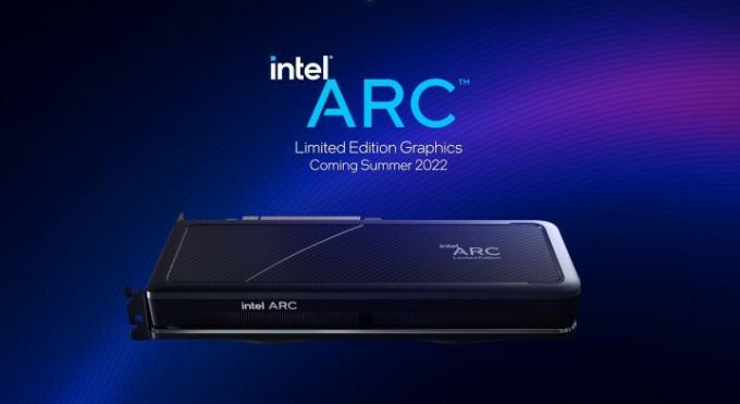 Rendering del progetto di riferimento di Intel Arc Alchemist