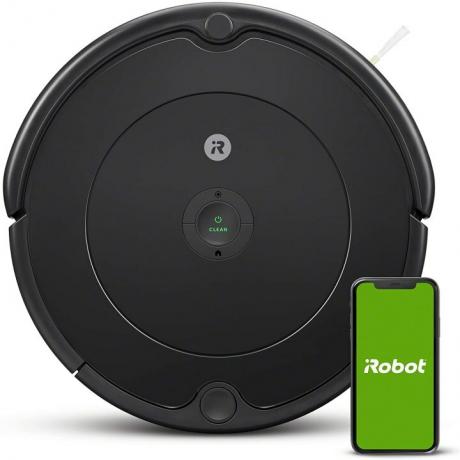 Primer plano del iRobot Roomba 675.