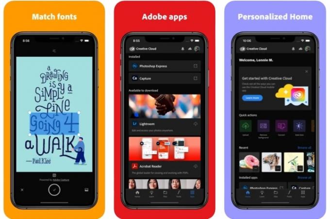 Adobe Creative Cloud Fonts iOS: lle.