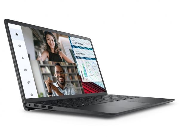 Uma videochamada no laptop Dell Vostro 3520.