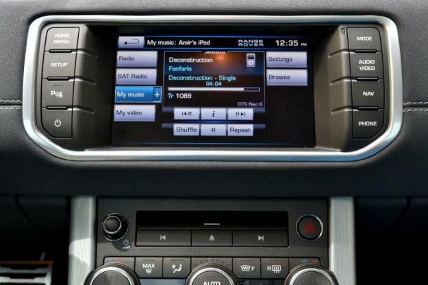 Rang Rover Evoque lcd-touchscreen interieur