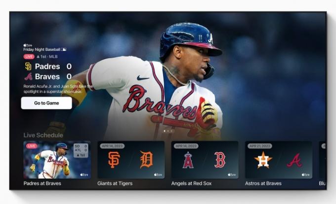 Friday Night Baseball auf Apple TV+.