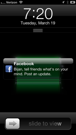 notificação push irritante do facebook