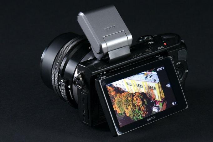 Sony NEX 5T LCD auf der Rückseite