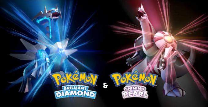 Двойной набор Pokémon Brilliant Diamond и Shining Pearl.