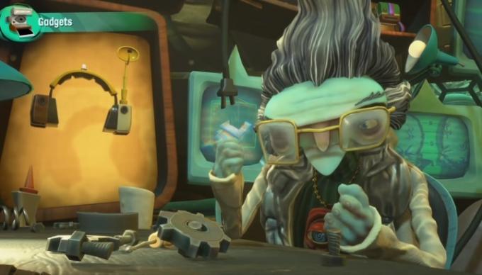 Otto Mentalis în spatele biroului său în Psychonauts 2.