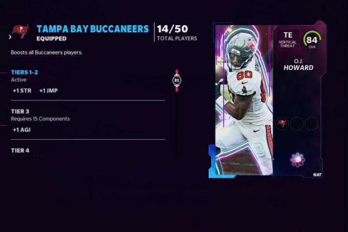 Peringkat kimia di Madden 22 Ultimate Team dengan OJ Howard.