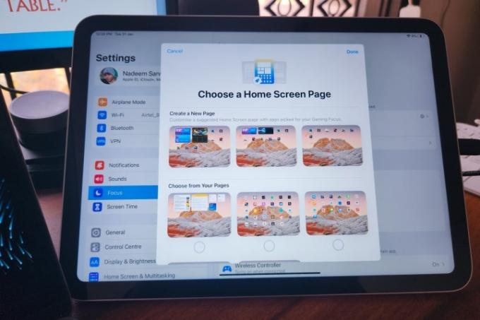 Configurarea ecranului de pornire al iPad-ului.