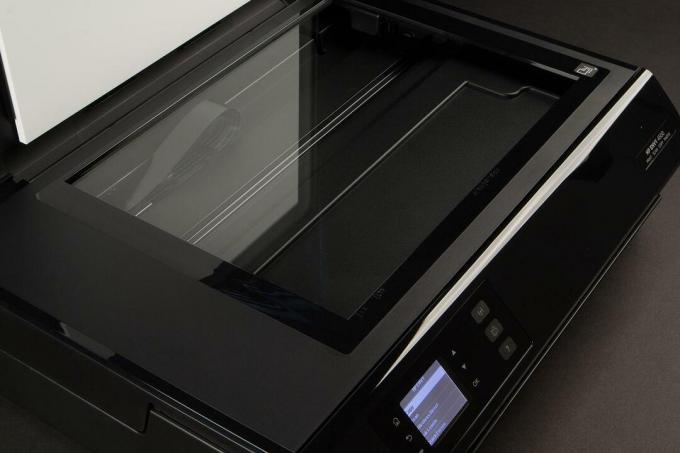 HP Envy 4500 Testscanner aus nächster Nähe