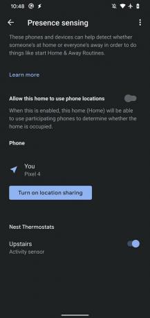 Možnosti detekce přítomnosti obsazenosti Google Home.