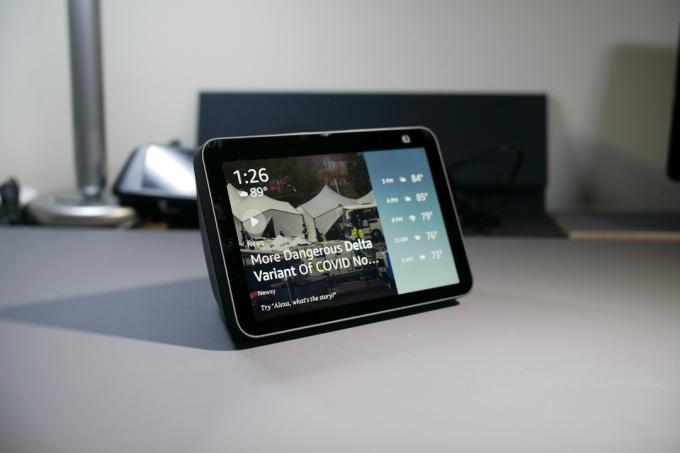 Amazon Echo Show 8 2021 startskärm.