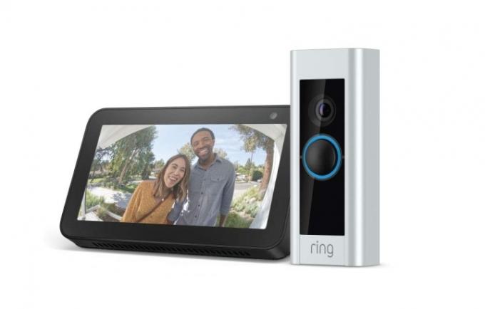Ring Video Doorbell Pro med Echo Show 5.