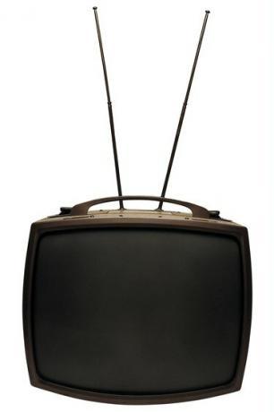 Televisi kuno dengan antena