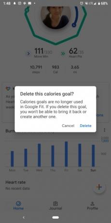 google fit tips anbefalinger kaloriemål